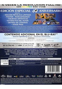 E T El Extraterrestre 4K UHD Blu Ray Ed Especial Metalica E T