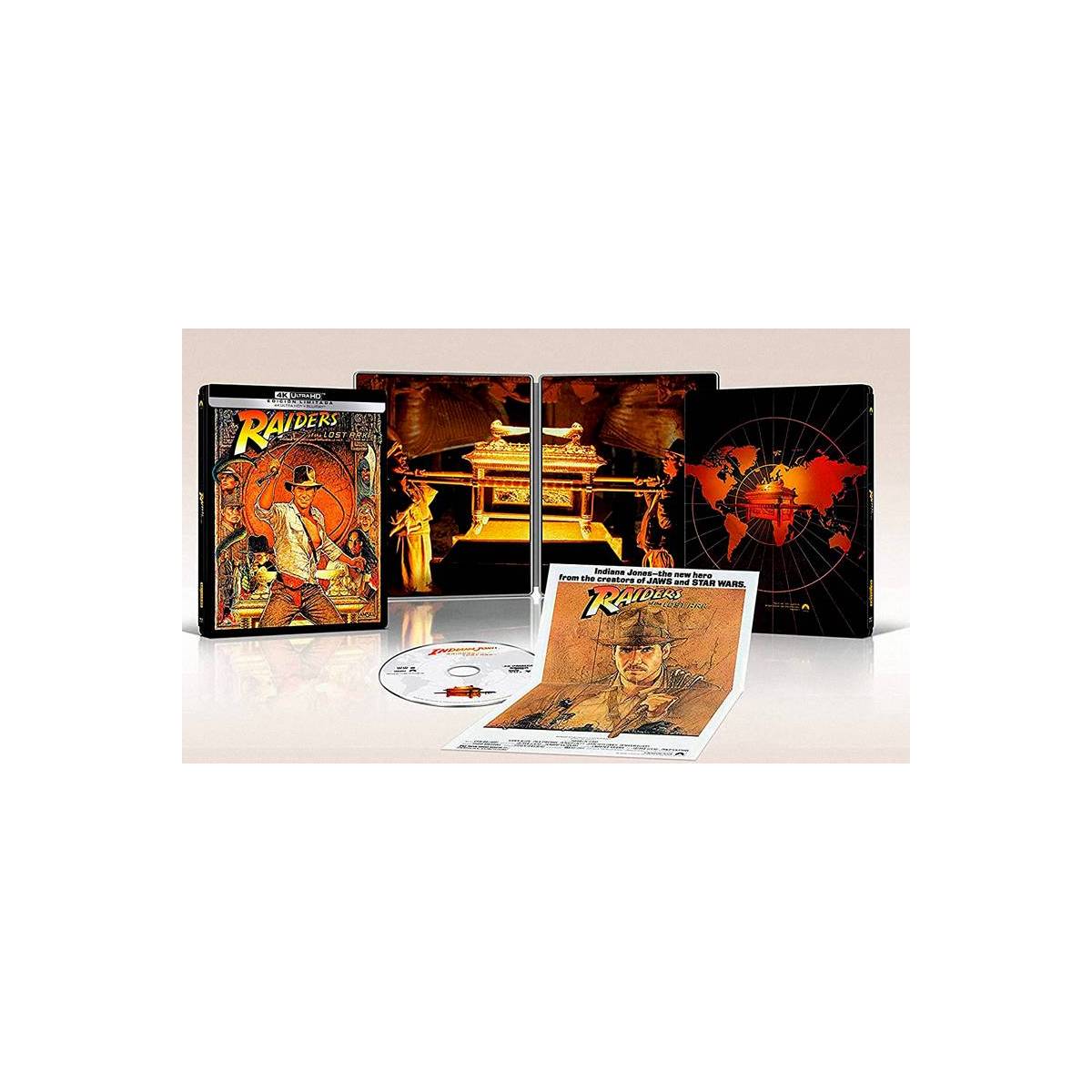 En Busca Del Arca Perdida Steelbook 4K UHD Blu Ray Indiana Jones