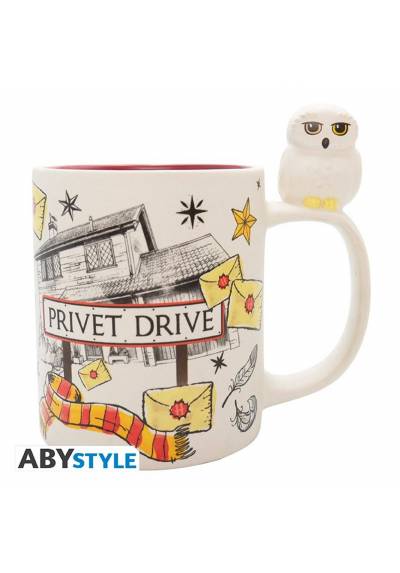Taza 3d abystyle harry potter hedwig