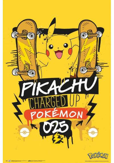Poster Pikachu Charged Up - Pokemon (POSTER 61 x 91,5)