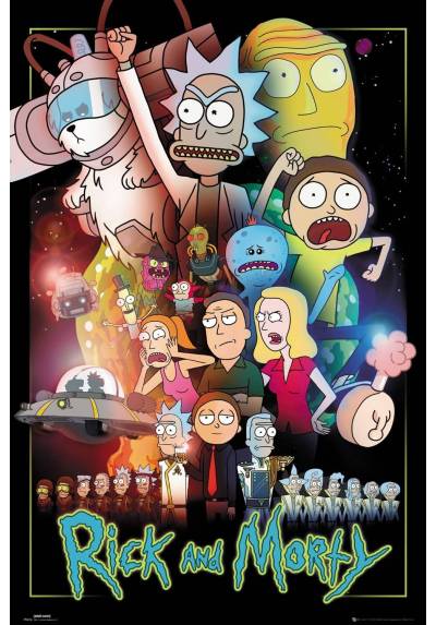 Poster Guerras - Rick y Morty (POSTER 61 x 91,5)