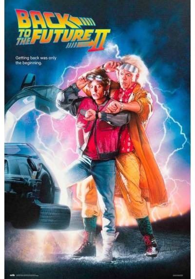 Poster Marty McFly y D r. Brown - Regreso al futuro II  (POSTER 61 x 91,5)
