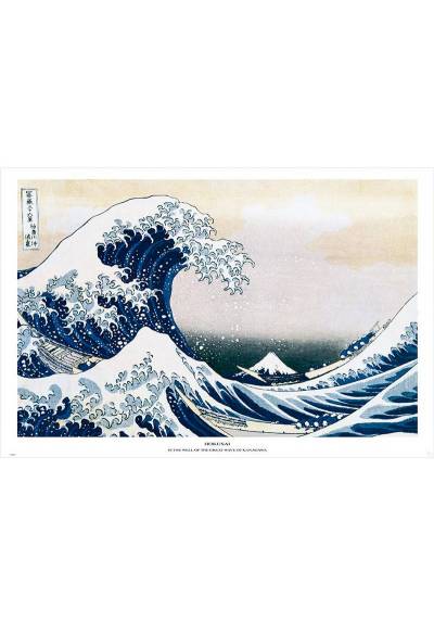 Poster La gran ola de Kanagawa - Hokusai (POSTER 91.5x61)