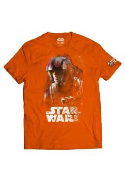 Camiseta Naranja Chico X-Wing (Talla S)