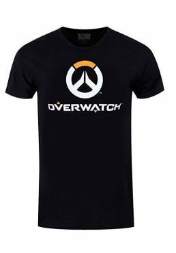 Camiseta Negra Chico Logo Overwatch (Talla XXL)