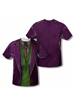 Camiseta Morada Chico Joker-Batman (Talla M)