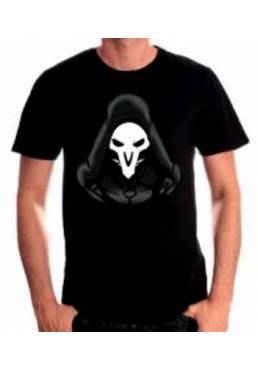 Camiseta Negra Chico Overwatch (Talla L)