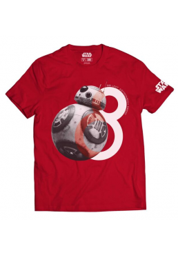 Camiseta Roja Chico BB8 - Star Wars (Talla M)