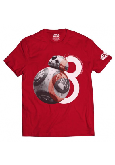 Camiseta Roja Chico BB8 - Star Wars (Talla L)