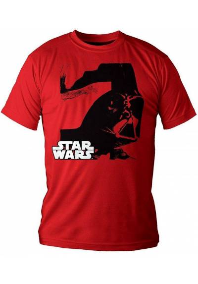 Camiseta Roja Chico Darth Vader - Star Wars (Talla XL)