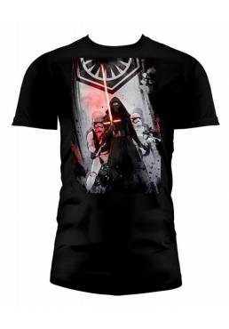 Camiseta Negra Chico Primera Orden - Star Wars Episodio VII (Talla L)