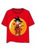 Camiseta Roja Chico Son Goku - Bola de Dragon (Talla L)