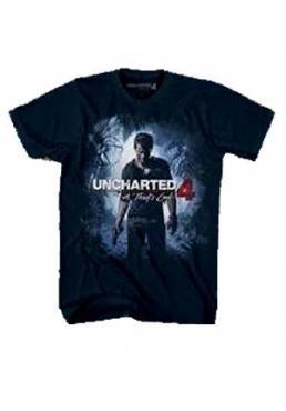 Camiseta Azul Marino Chico A Thief´s End - Uncharted 4 (Talla M)