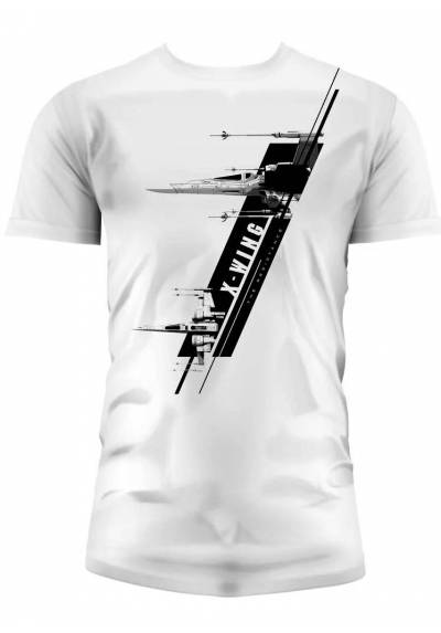 Camiseta Blanca Chico X-Wing - Star Wars (Talla M)