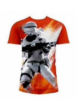 Camiseta Naranja Chico Flametrooper - Star Wars (Talla M)