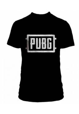 Camiseta Negra Chico Logo  - PUBG: Playerunknown's Battlegrounds (Talla XXL)