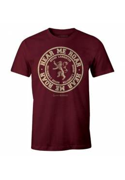 Camiseta Granate Chico Hear Me Roar - Juego de Tronos (Talla XL)