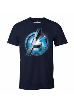 Camiseta Azul Marino Chico Logo - Avengers: Endgame (Talla L)