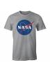 Camiseta Gris Chico Logo - NASA (Talla L)