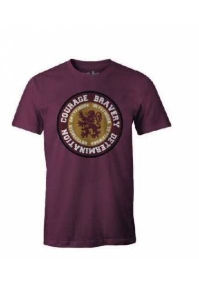 Camiseta Marron Ladrillo Chico Courage Gryffindor - Harry Potter (Talla XXL)