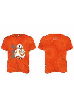 Camiseta Naranja Chico BB8 - Star Wars (Talla M)