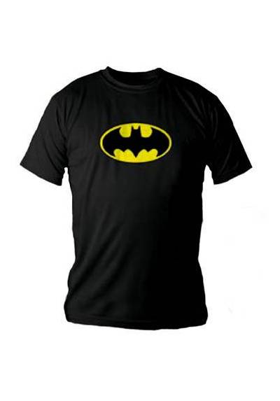 Camiseta Negra Chico Logo Batman (Talla M)