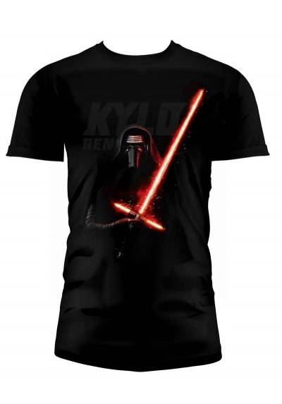 Camiseta Negra Chico Kylo Ren sable - Star Wars (Talla S)