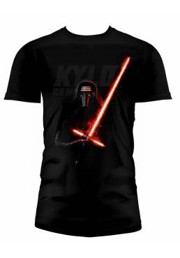 Camiseta Negra Chico Kylo Ren sable - Star Wars (Talla XXL)