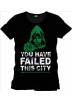 Camiseta Negra Chico You have failed this city - Arrow (Talla XXL)