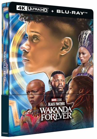 Black Panther: Wakanda Forever (4K UHD + Blu-ray) (Steelbook Wakanda Estuche Metalico)