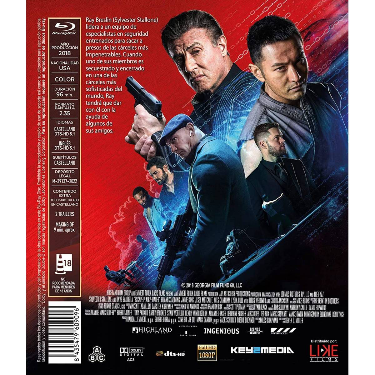 Plan De Escape 2 (Blu-ray) (Escape Plan 2: Hades)