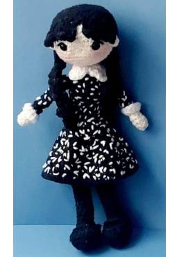 Miercoles Addams (Amigurumis)