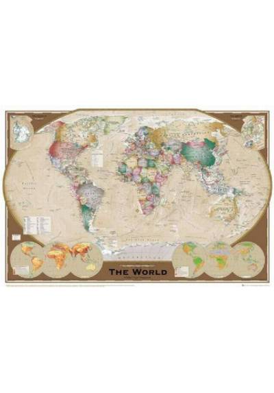 Poster Mapa Mundo Triple (POSTER 91.5x61)
