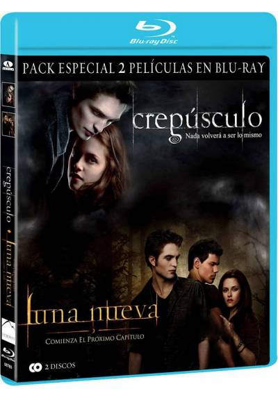 Pack Crepusculo + Luna nueva (Blu-ray) (Twilight + Twilight 2)