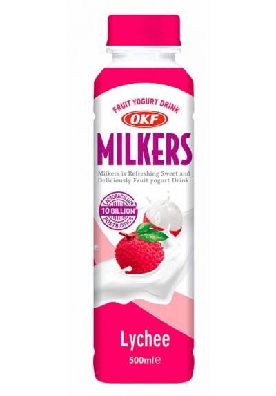 OKF Milkers Bebida de Yogur de Frutas - Sabor Lychee