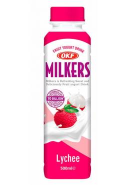 OKF Milkers Bebida de Yogur de Frutas - Sabor Fresa