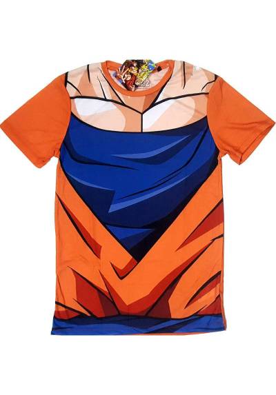Camiseta Naranja Chico Cosplay Goku - Dragon Ball Z (Talla XL)