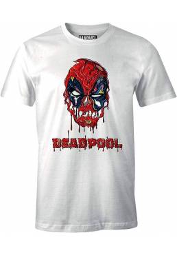 Camiseta Blanca Chico Toxic - Deadpool (Talla S)