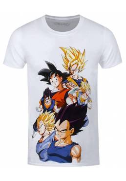 Camiseta Blanca Niño Dragon Ball Z (Talla 12-13)