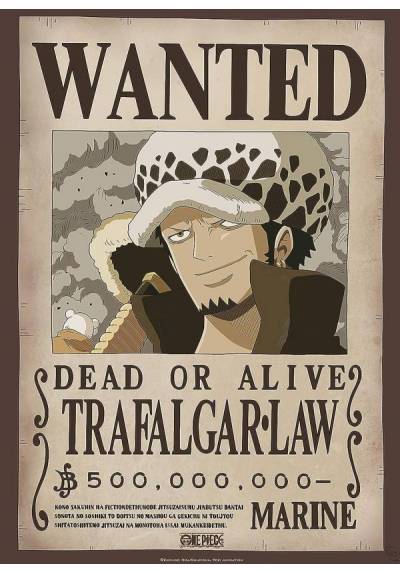 Poster Wanted Law - One Piece (POSTER 52x38)