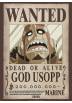 Poster Wanted God Usopp - One Piece (POSTER 52x38)