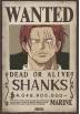 Poster Wanted Shanks - One Piece (POSTER 61x91.5)
