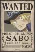 Poster Wanted Sabo - One Piece (POSTER 52x38)