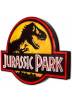 Placa metalica Jurassic Park Logo