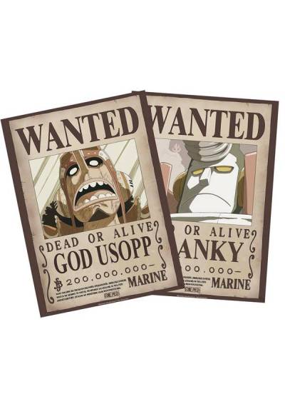 Set 2 Chibi Poster Wanted Usopp & Franky - One Piece (POSTER 52x38)
