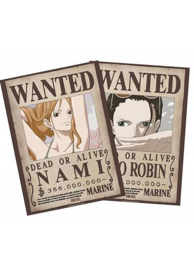 Set 2 Chibi Poster Wanted Nami & Robin - One Piece (POSTER 52x38)