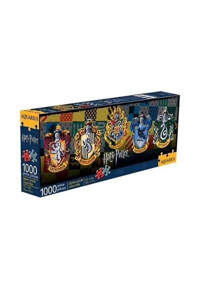 Puzzle 1000 Piezas de los Escudos Casas y Hogwarts - Harry Potter