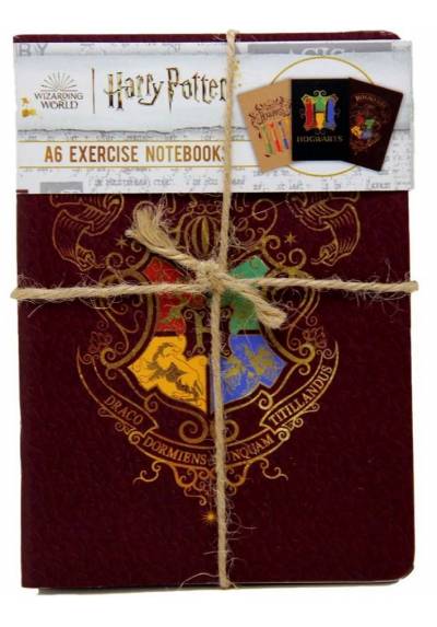 Cuadernos A6 Hogwards (3 Piezas) - Harry Potter