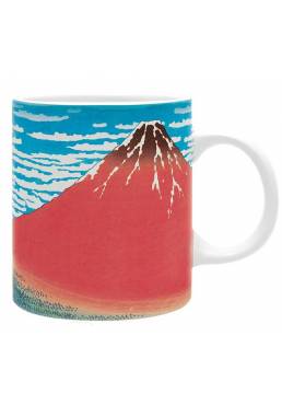 Taza Fuji rojo - Hokusai