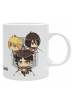 Taza Chibi Trio - Attack On Titan